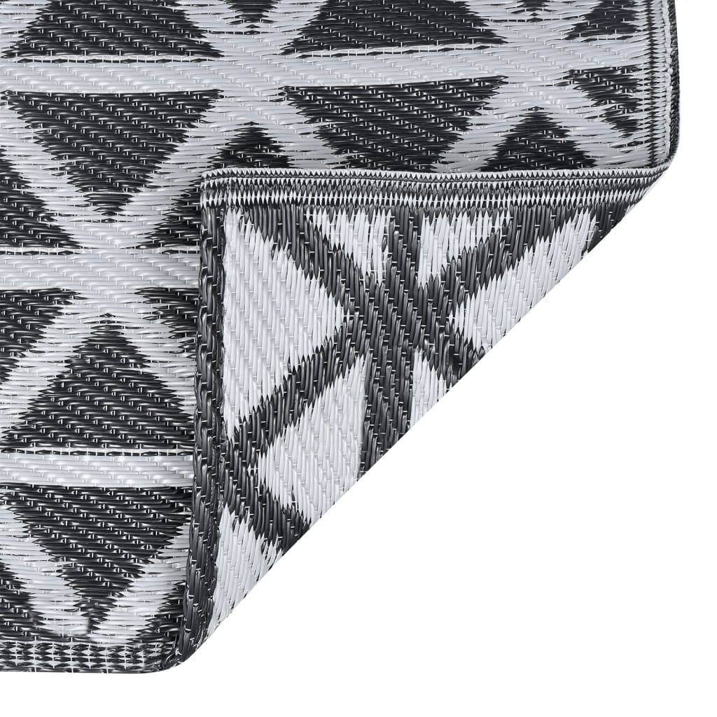 Buitenkleed ARAKIL 190x290 cm PP zwart is nu te koop bij PeponiXL, paradijselijk wonen!