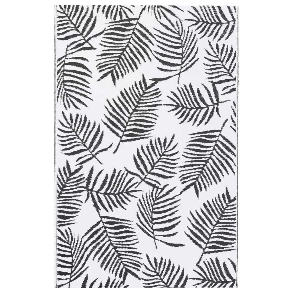 Buitenkleed ARAKIL 120x180 cm PP wit en zwart is nu te koop bij PeponiXL, paradijselijk wonen!