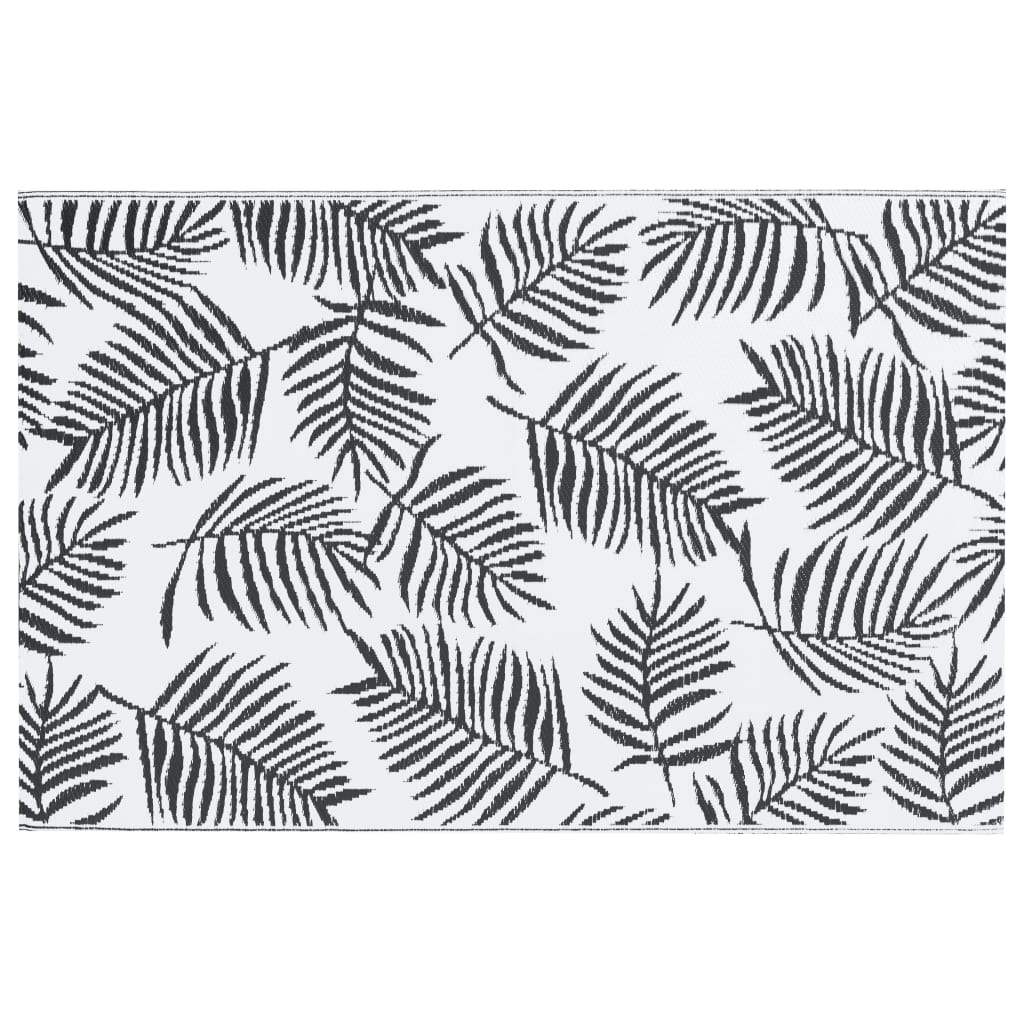 Buitenkleed ARAKIL 120x180 cm PP wit en zwart is nu te koop bij PeponiXL, paradijselijk wonen!