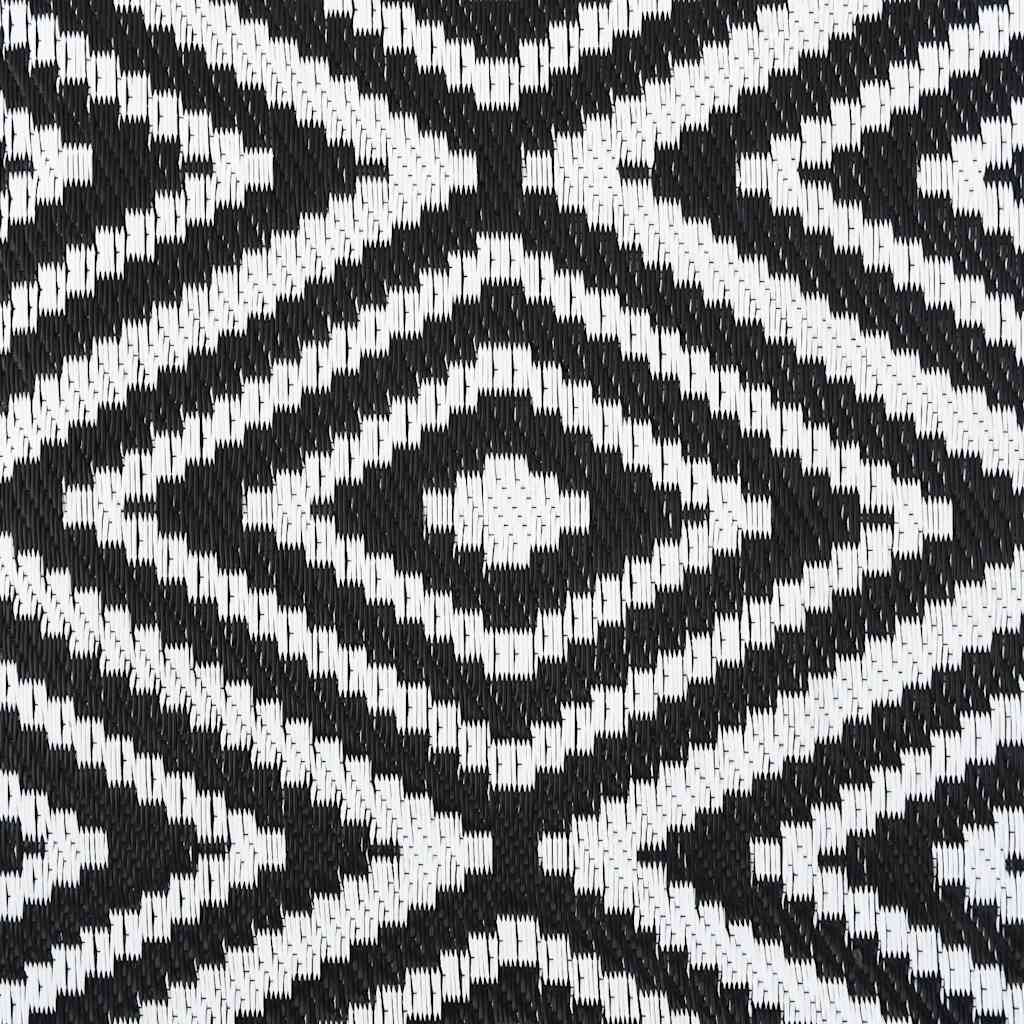 Buitenkleed ARAKIL 190x290 cm PP wit en zwart is nu te koop bij PeponiXL, paradijselijk wonen!