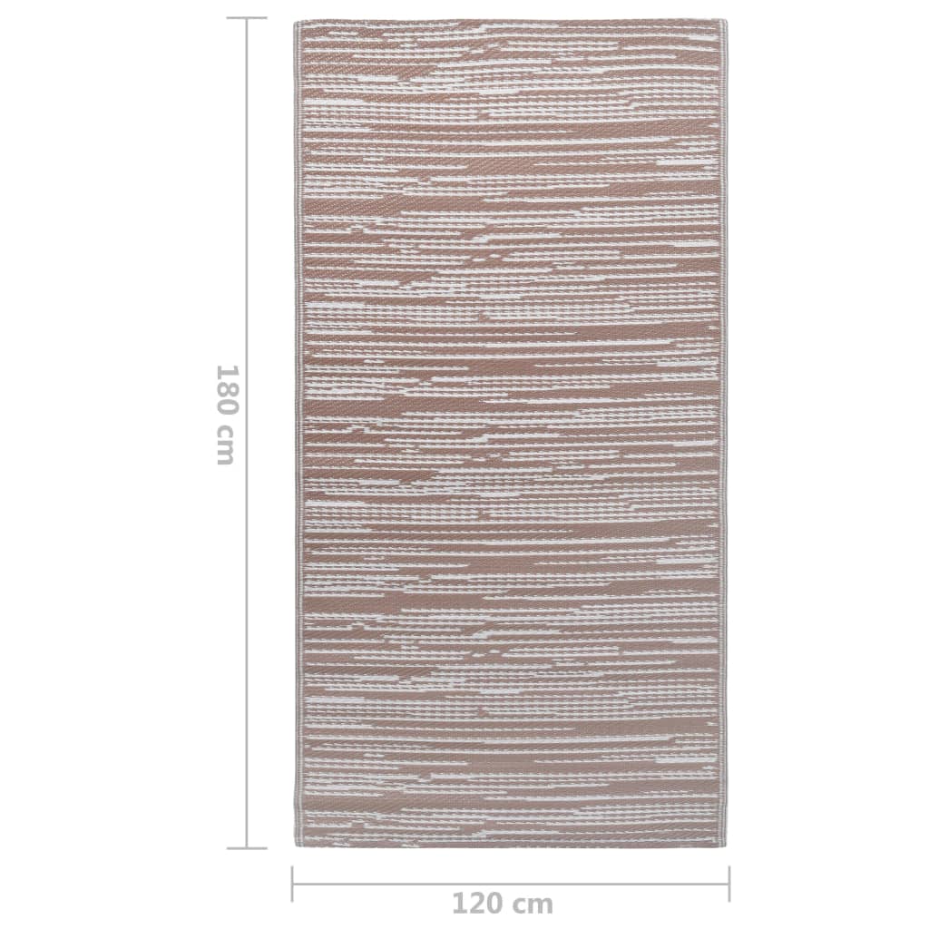 Buitenkleed ARAKIL 120x180 cm PP bruin is nu te koop bij PeponiXL, paradijselijk wonen!