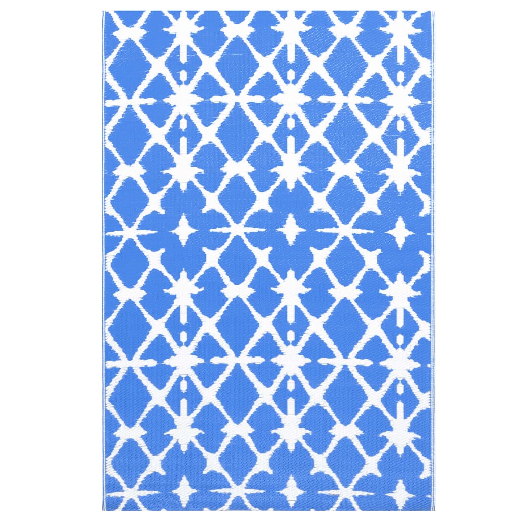 Buitenkleed ARAKIL 80x150 cm PP blauw en wit is nu te koop bij PeponiXL, paradijselijk wonen!