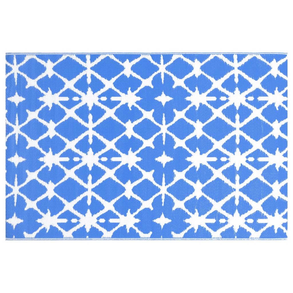 Buitenkleed ARAKIL 80x150 cm PP blauw en wit is nu te koop bij PeponiXL, paradijselijk wonen!