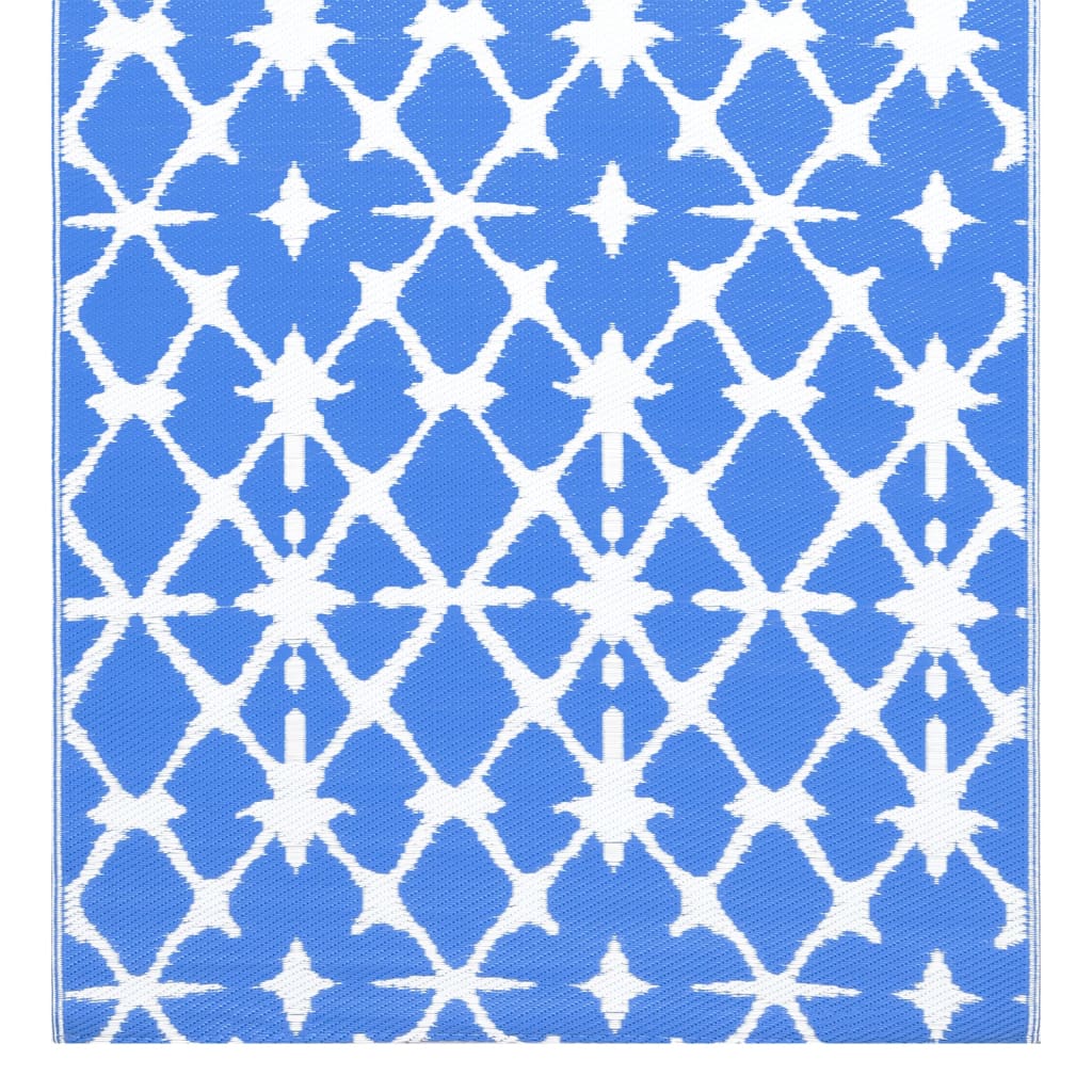 Buitenkleed ARAKIL 160x230 cm PP blauw en wit is nu te koop bij PeponiXL, paradijselijk wonen!