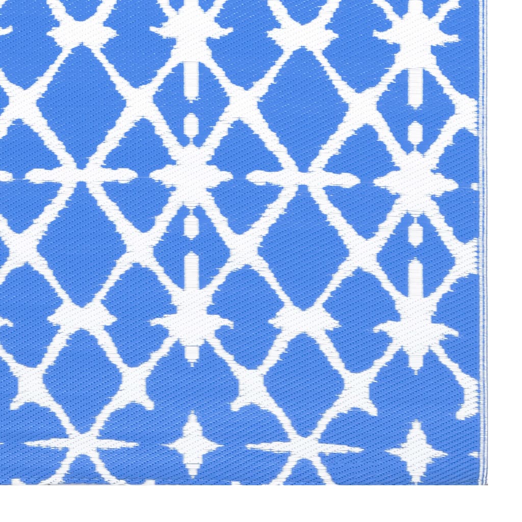 Buitenkleed ARAKIL 160x230 cm PP blauw en wit is nu te koop bij PeponiXL, paradijselijk wonen!
