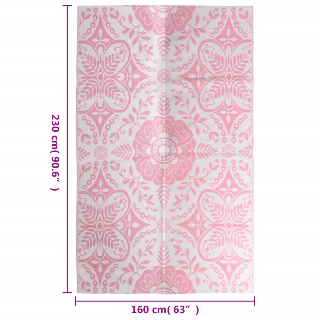 Buitenkleed 160x230 cm PP roze is nu te koop bij PeponiXL, paradijselijk wonen!