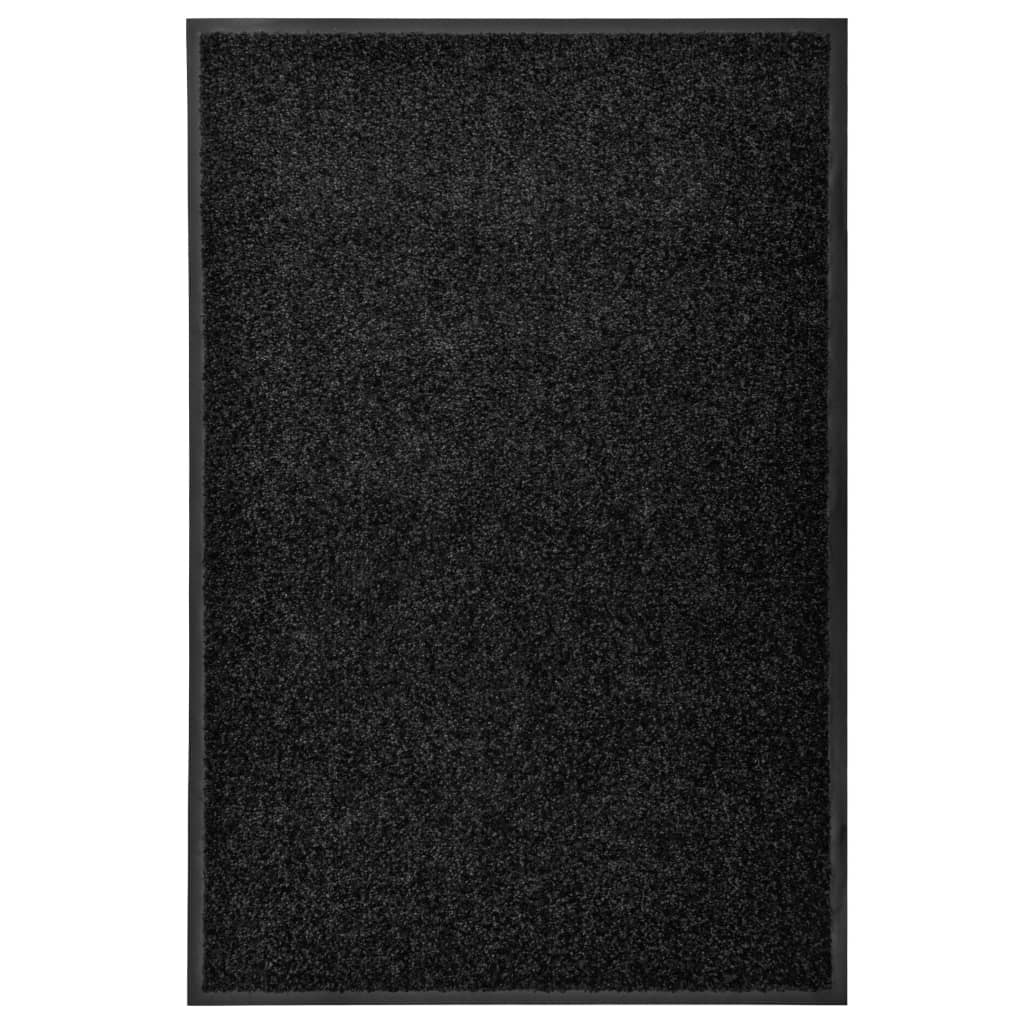 Deurmat wasbaar 60x90 cm zwart is nu te koop bij PeponiXL, paradijselijk wonen!