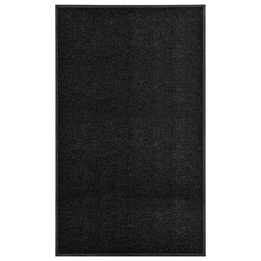 Deurmat wasbaar 90x150 cm zwart is nu te koop bij PeponiXL, paradijselijk wonen!