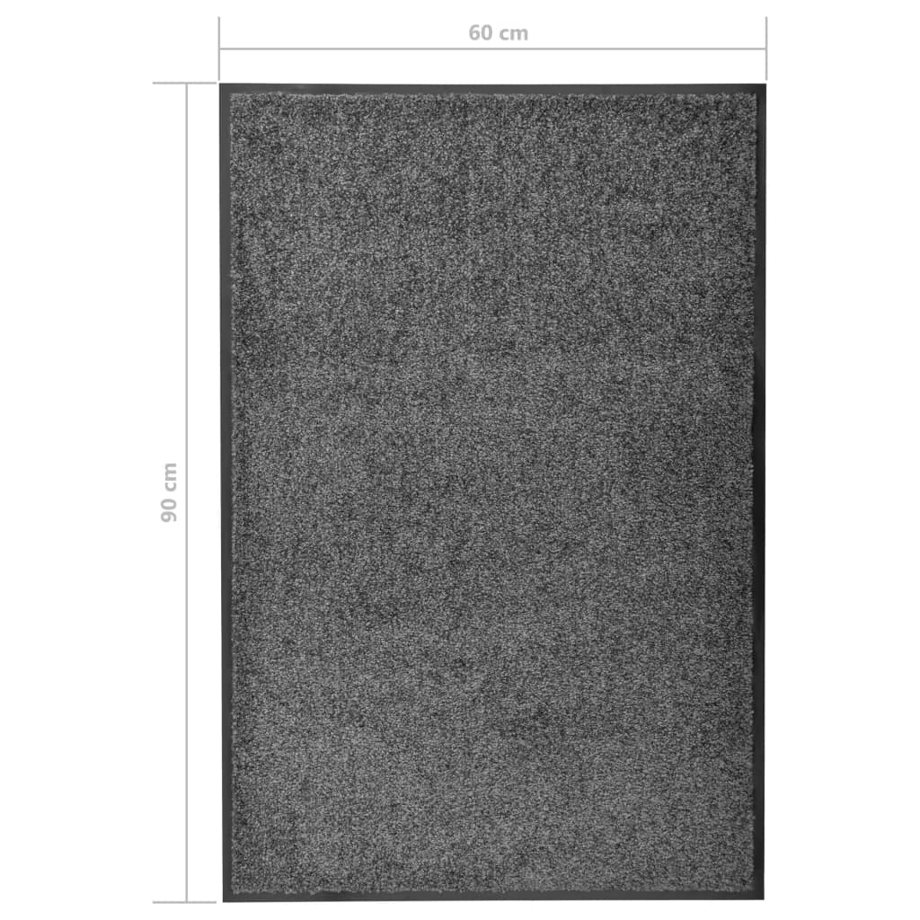 Deurmat wasbaar 60x90 cm antraciet is nu te koop bij PeponiXL, paradijselijk wonen!