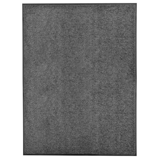 Deurmat wasbaar 90x120 cm antraciet is nu te koop bij PeponiXL, paradijselijk wonen!