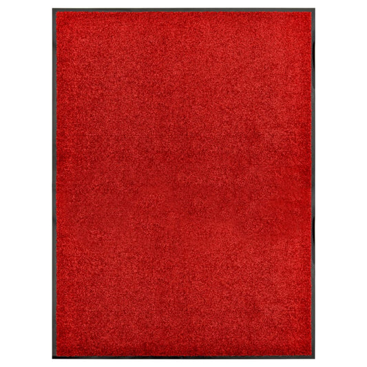Deurmat wasbaar 90x120 cm rood is nu te koop bij PeponiXL, paradijselijk wonen!