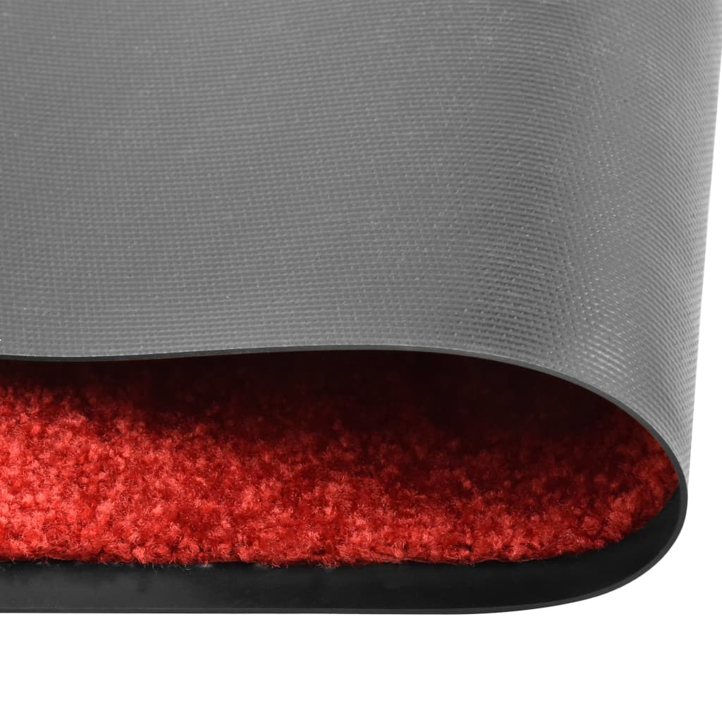 Deurmat wasbaar 90x120 cm rood is nu te koop bij PeponiXL, paradijselijk wonen!