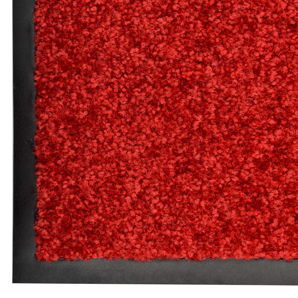 Deurmat wasbaar 90x120 cm rood is nu te koop bij PeponiXL, paradijselijk wonen!