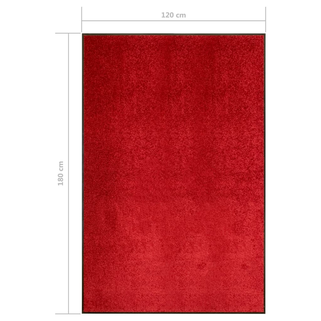 Deurmat wasbaar 120x180 cm rood is nu te koop bij PeponiXL, paradijselijk wonen!