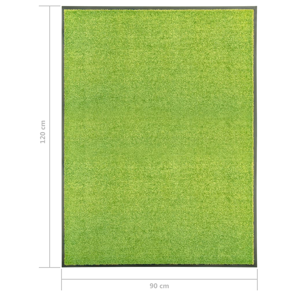 Deurmat wasbaar 90x120 cm groen is nu te koop bij PeponiXL, paradijselijk wonen!