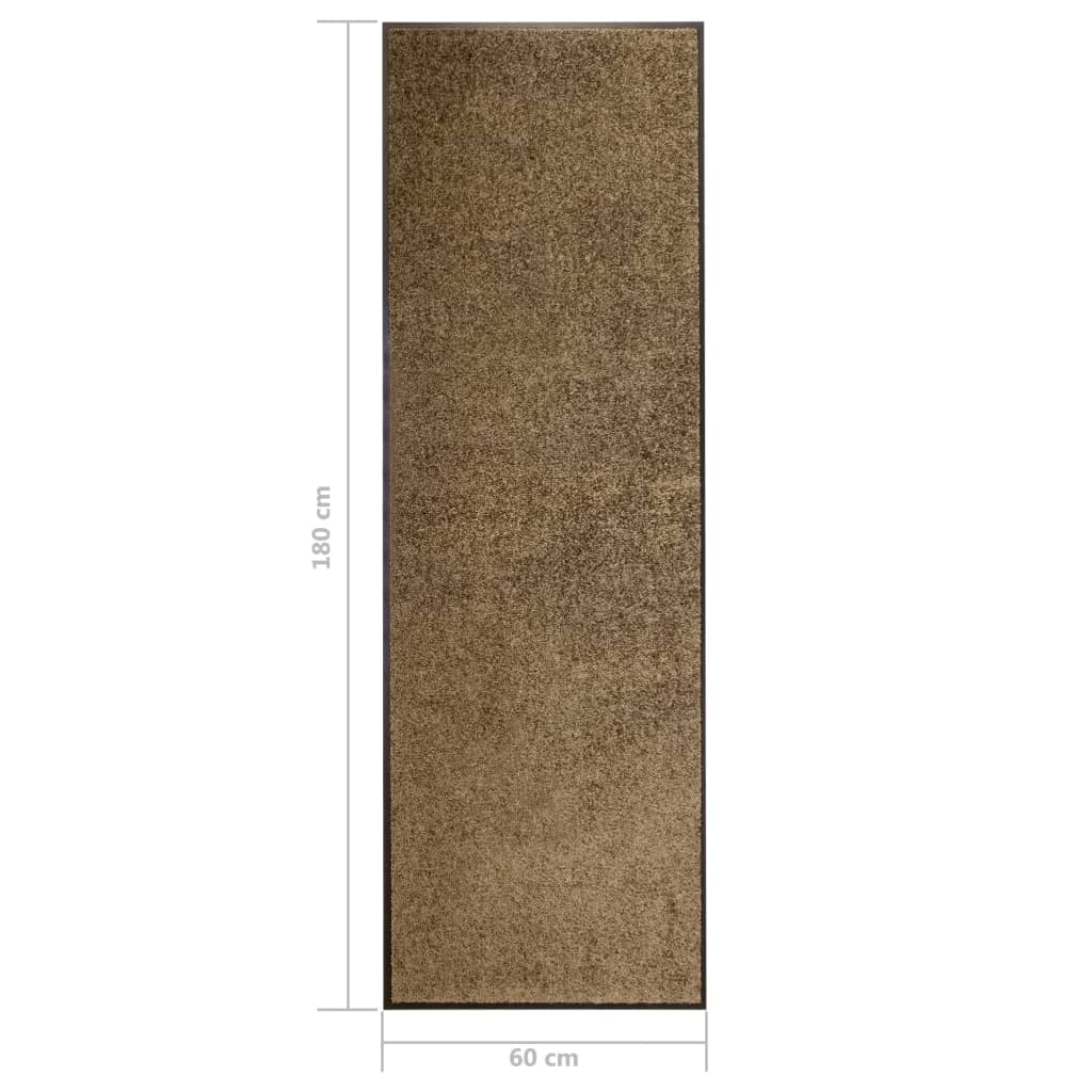 Deurmat wasbaar 60x180 cm bruin is nu te koop bij PeponiXL, paradijselijk wonen!