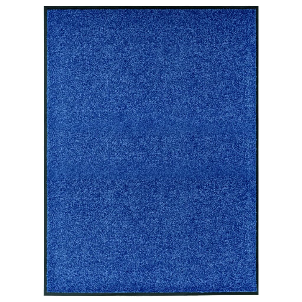 Deurmat wasbaar 90x120 cm blauw is nu te koop bij PeponiXL, paradijselijk wonen!
