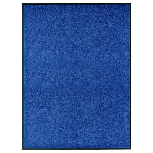 Deurmat wasbaar 90x120 cm blauw is nu te koop bij PeponiXL, paradijselijk wonen!