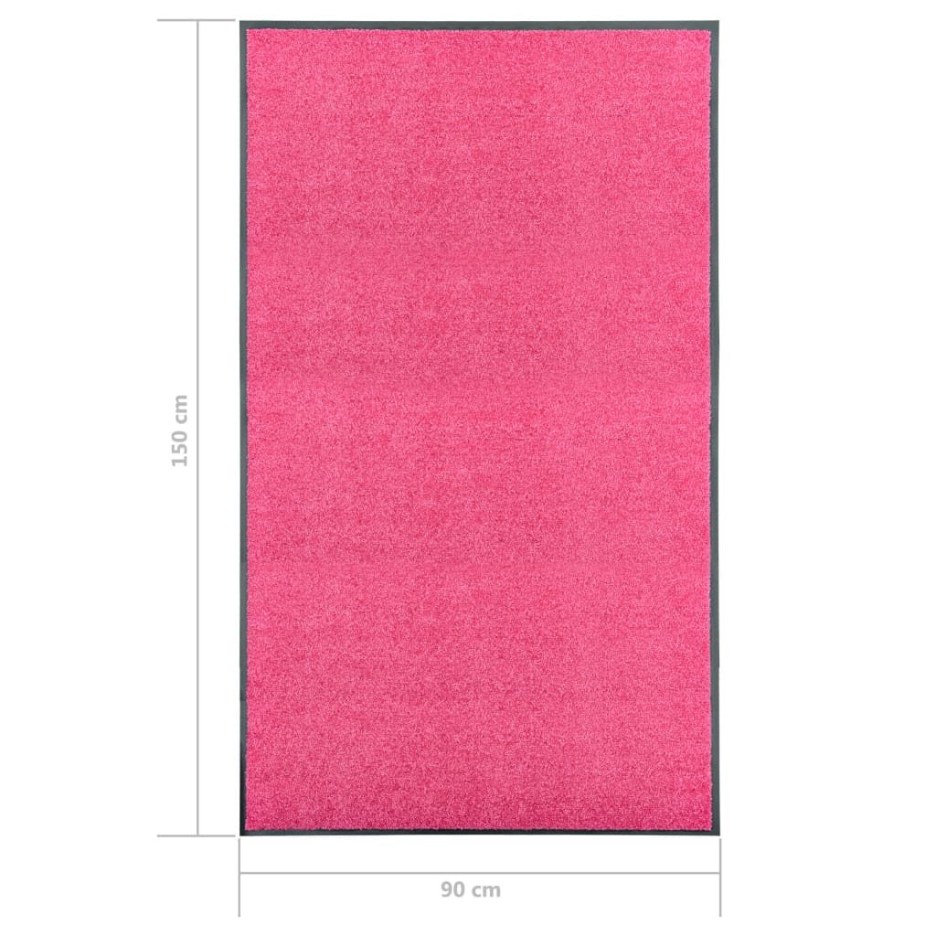 Deurmat wasbaar 90x150 cm roze is nu te koop bij PeponiXL, paradijselijk wonen!