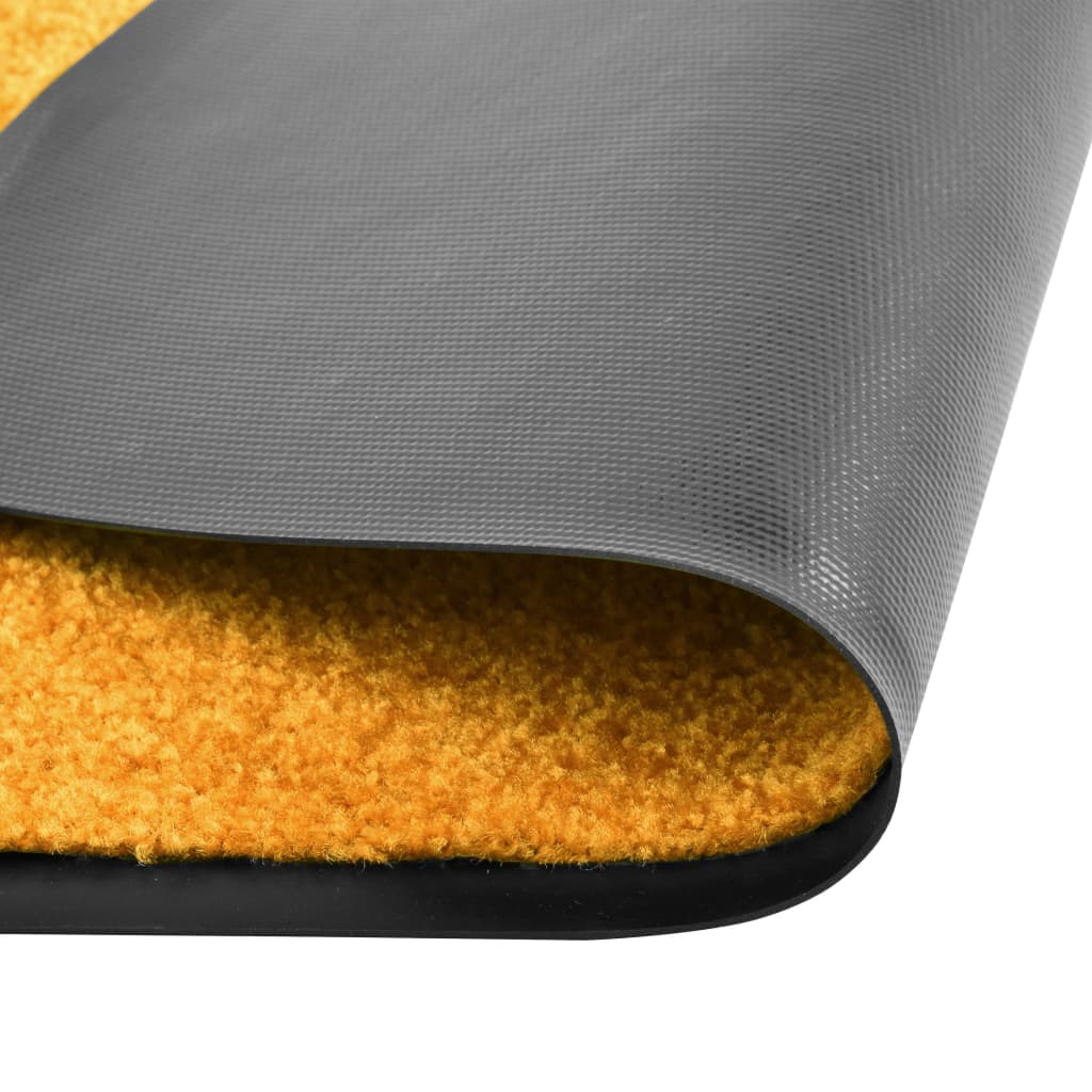 Deurmat wasbaar 90x120 cm oranje is nu te koop bij PeponiXL, paradijselijk wonen!