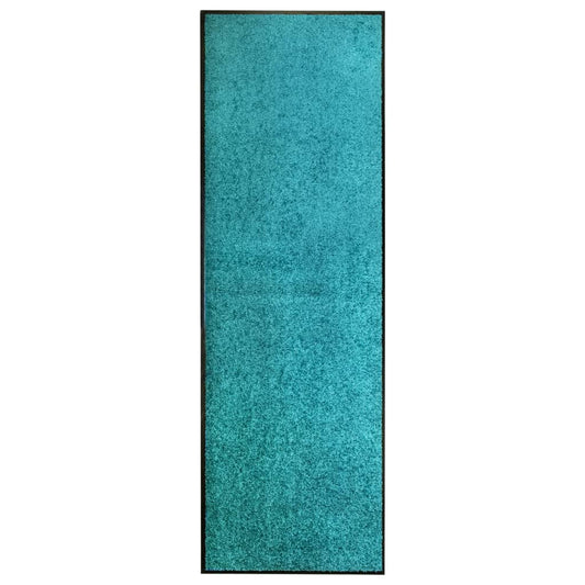 Deurmat wasbaar 60x180 cm cyaan is nu te koop bij PeponiXL, paradijselijk wonen!
