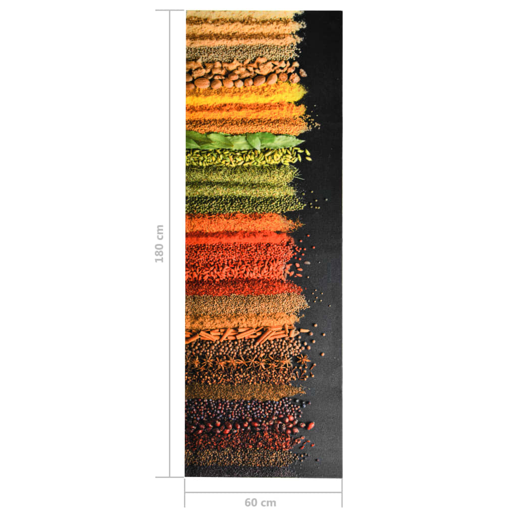 Keukenmat wasbaar Spice 60x180 cm is nu te koop bij PeponiXL, paradijselijk wonen!