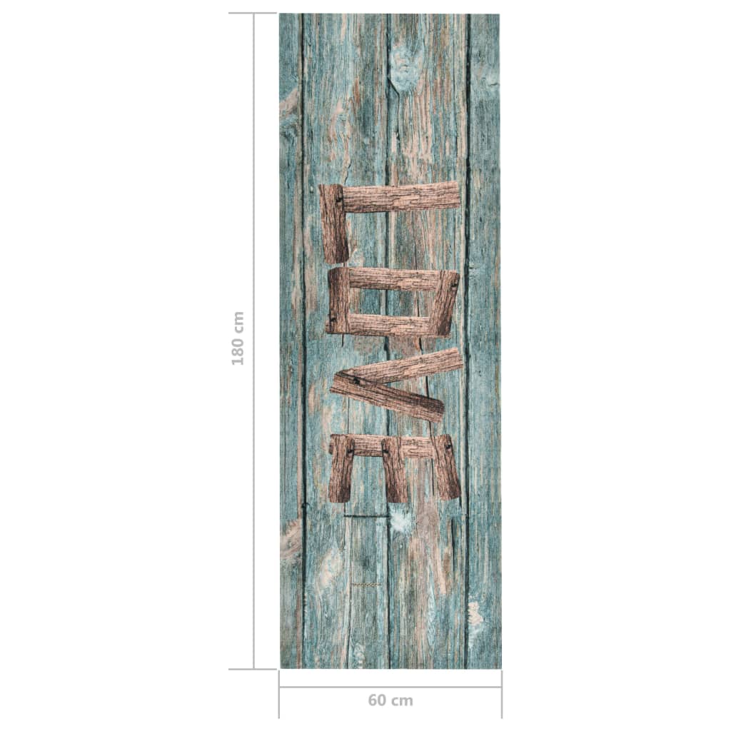 Keukenmat wasbaar Love 60x180 cm is nu te koop bij PeponiXL, paradijselijk wonen!