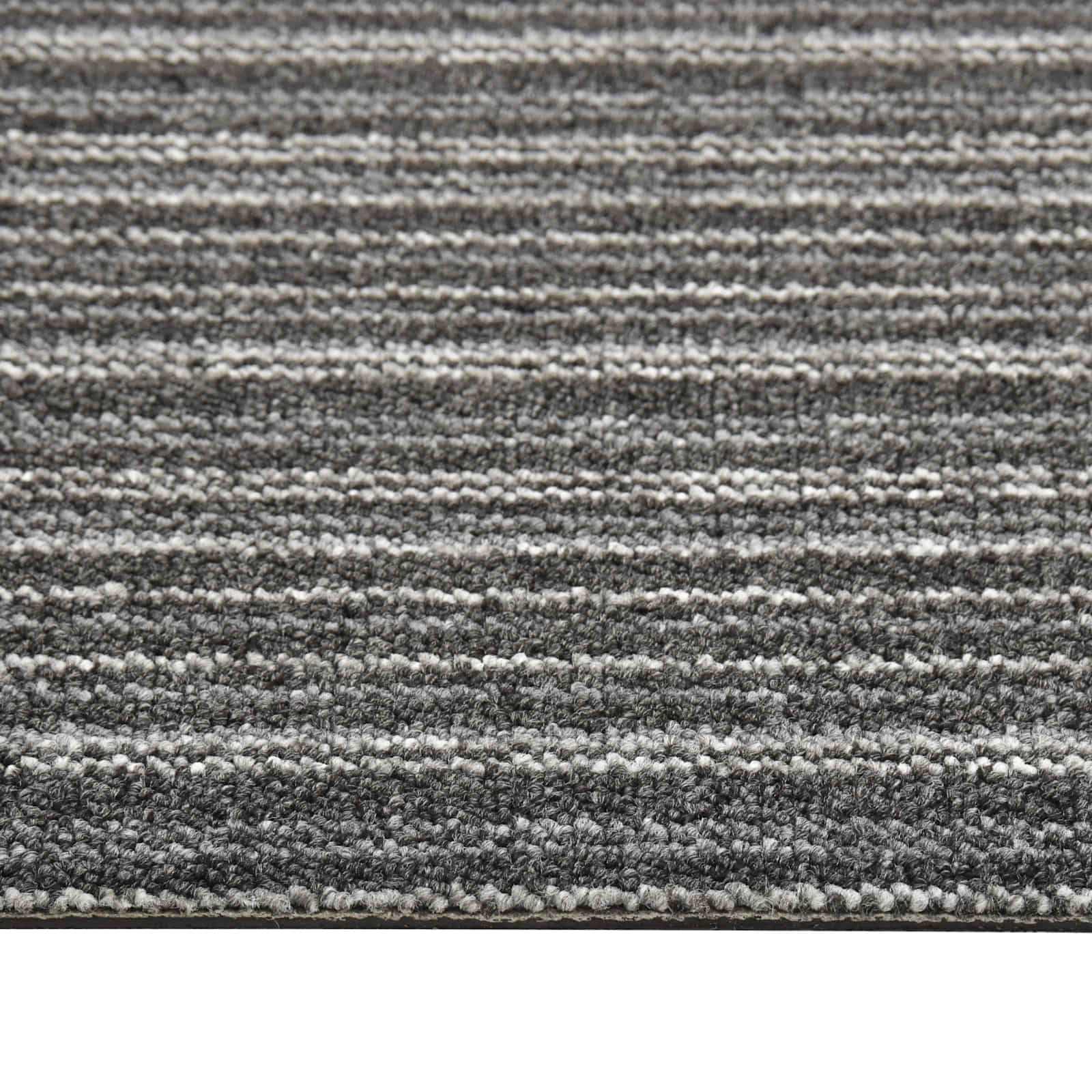 Tapijt 20 pcs Gestreept Antraciet 50 x 50 cm 100% Polypropyleen is nu te koop bij PeponiXL, paradijselijk wonen!