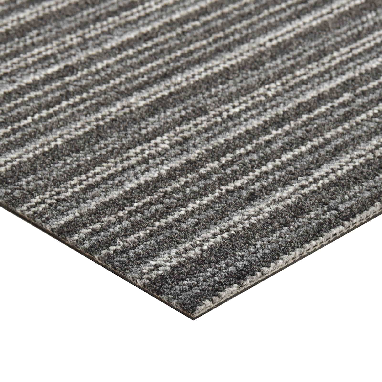 Tapijt 20 pcs Gestreept Antraciet 50 x 50 cm 100% Polypropyleen is nu te koop bij PeponiXL, paradijselijk wonen!