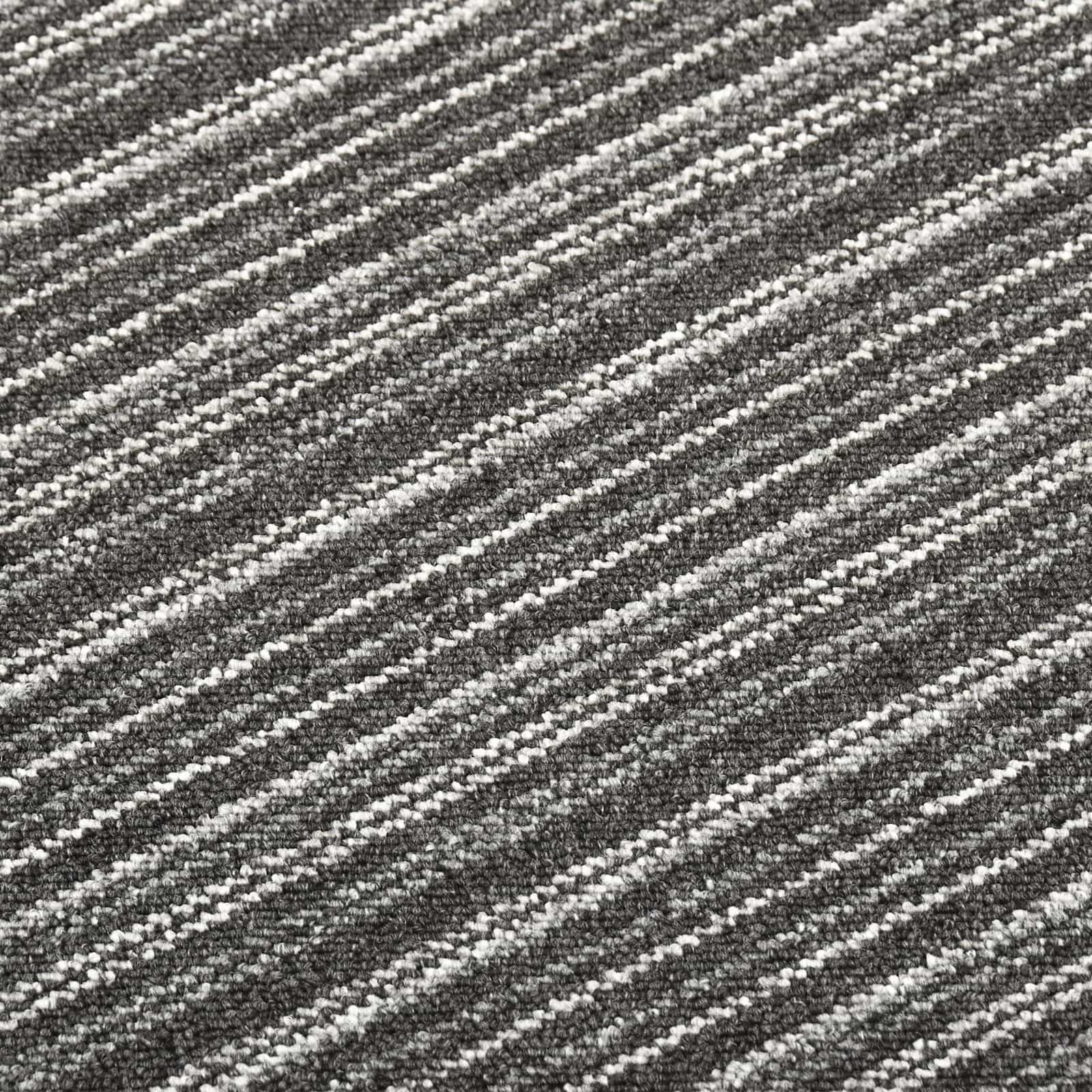 Tapijt 20 pcs Gestreept Antraciet 50 x 50 cm 100% Polypropyleen is nu te koop bij PeponiXL, paradijselijk wonen!