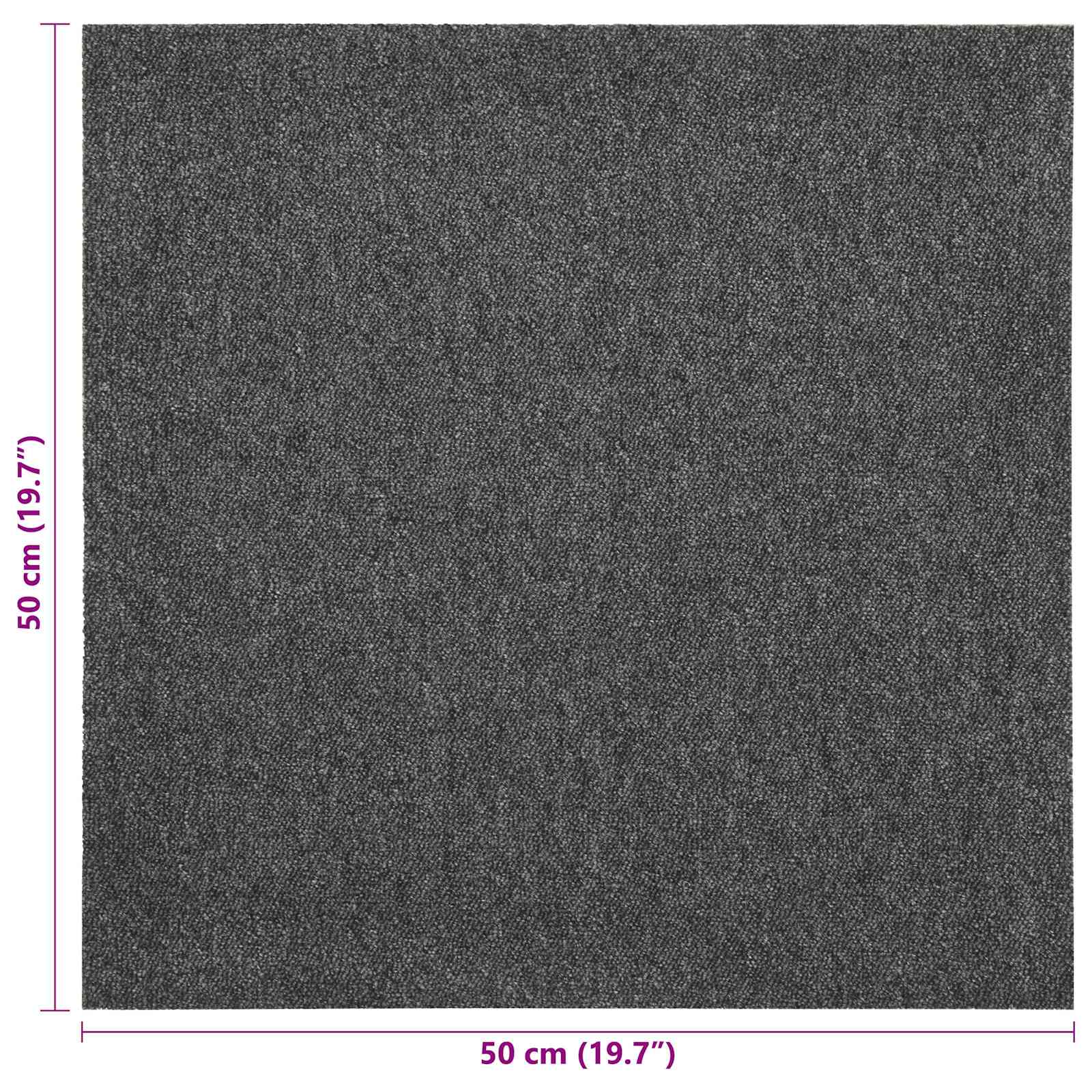 Tapijt 20 pcs Antraciet 50 x 50 cm 100% Polypropyleen is nu te koop bij PeponiXL, paradijselijk wonen!