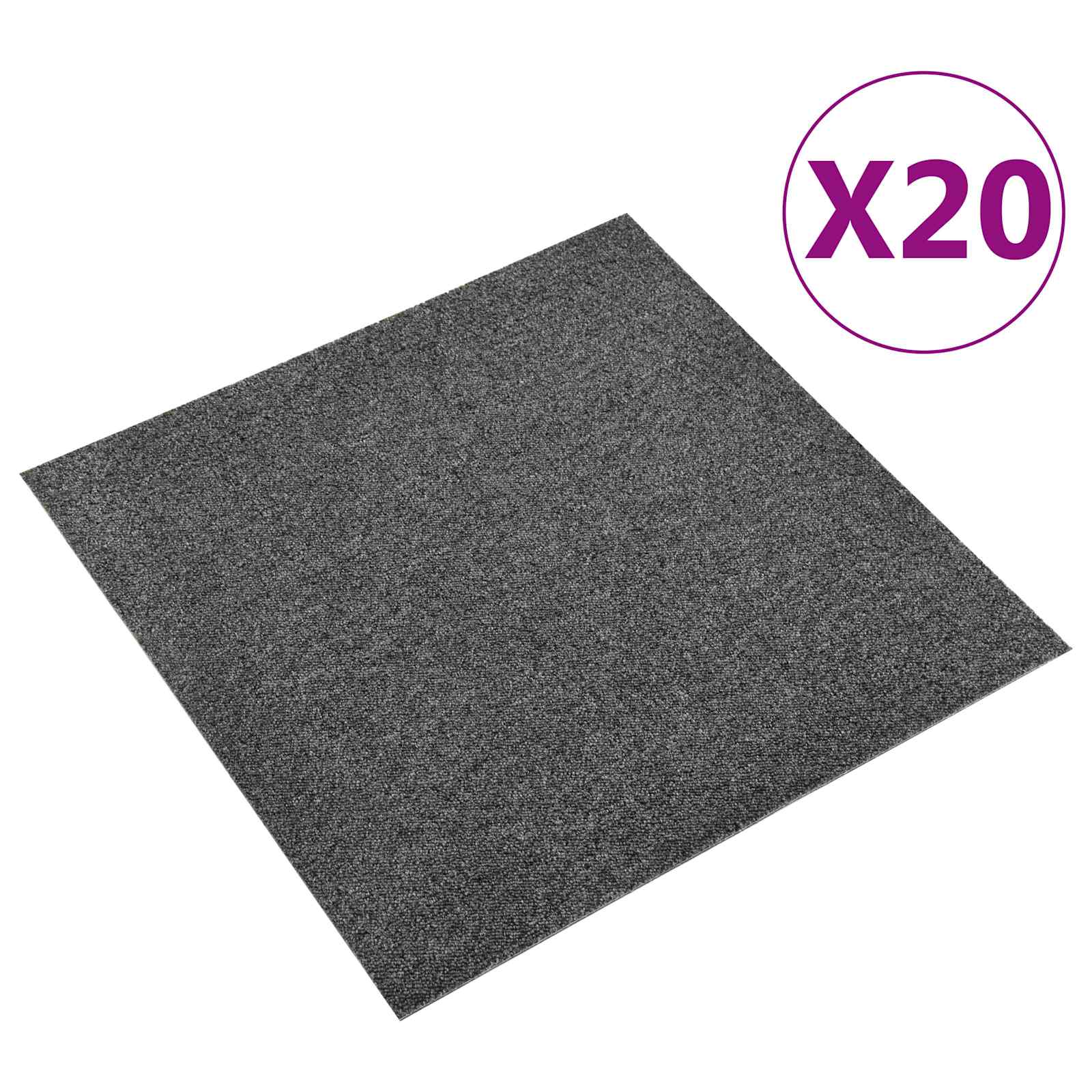 Tapijt 20 pcs Antraciet 50 x 50 cm 100% Polypropyleen is nu te koop bij PeponiXL, paradijselijk wonen!