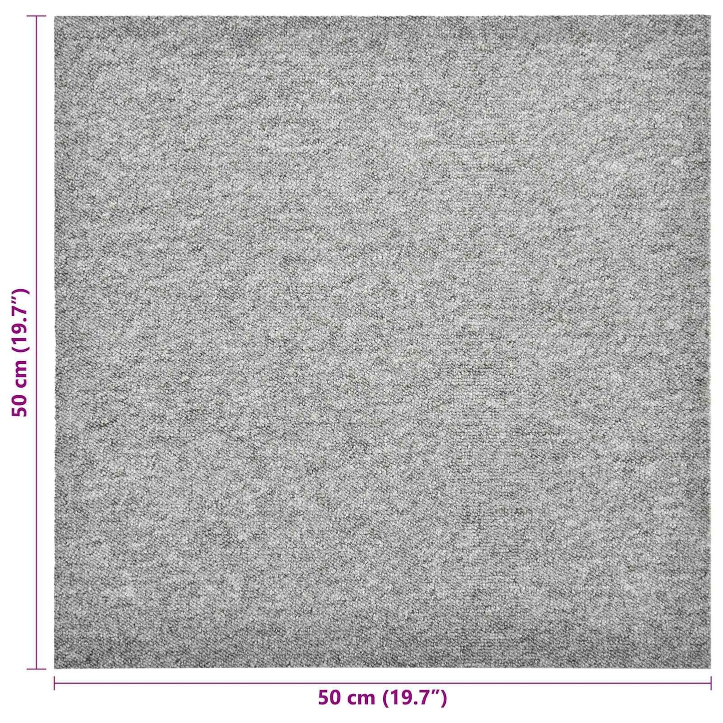 Tapijt 20 pcs Lichtgrijs 50 x 50 cm 100% Polypropyleen is nu te koop bij PeponiXL, paradijselijk wonen!