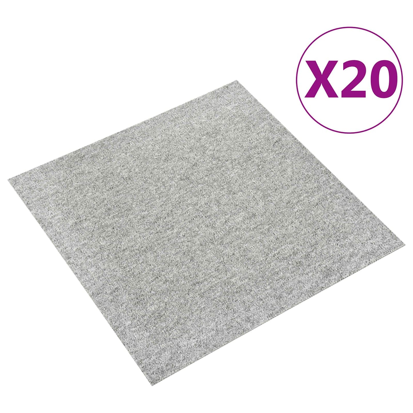 Tapijt 20 pcs Lichtgrijs 50 x 50 cm 100% Polypropyleen is nu te koop bij PeponiXL, paradijselijk wonen!