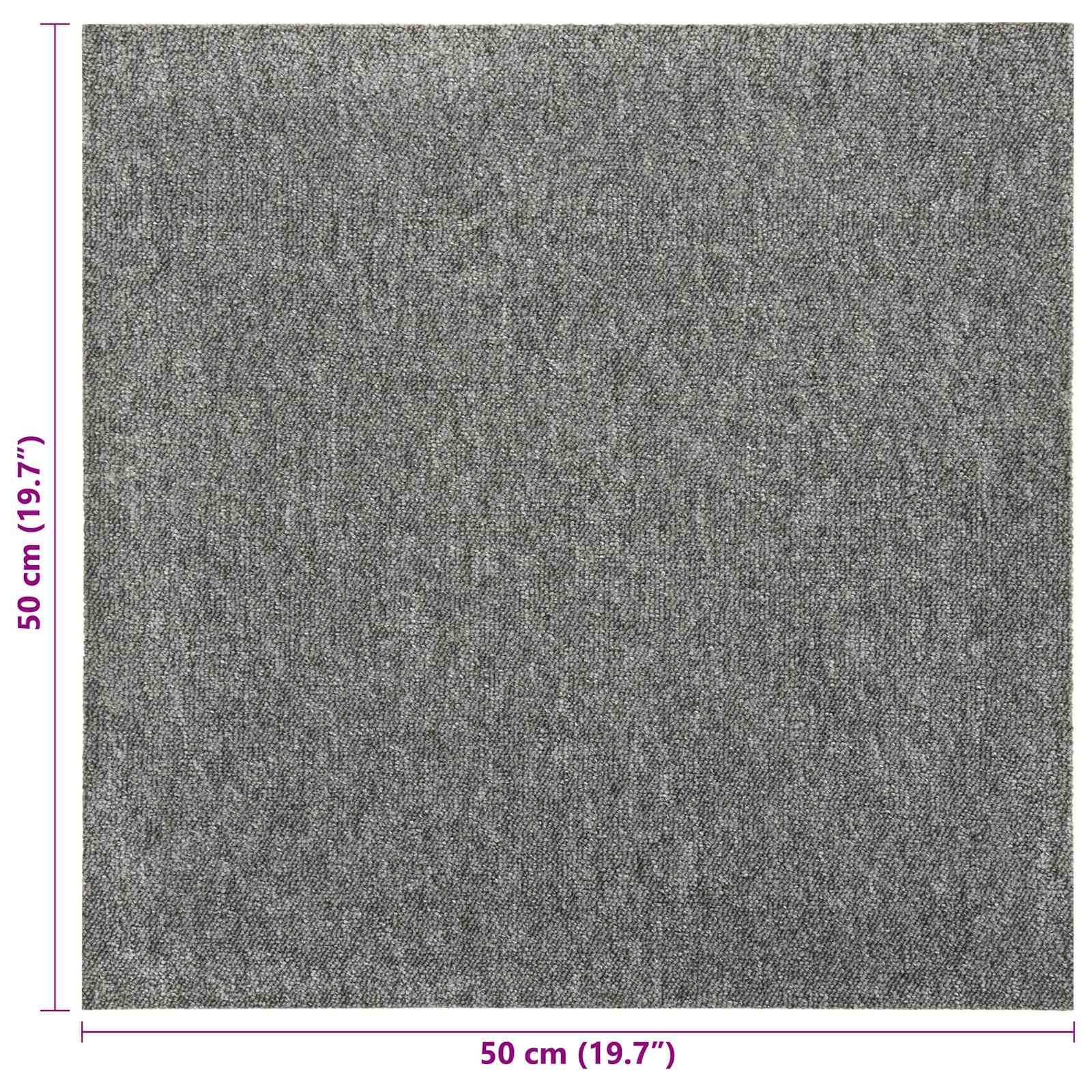 Tapijt 20 pcs Grijs 50 x 50 cm 100% Polypropyleen is nu te koop bij PeponiXL, paradijselijk wonen!