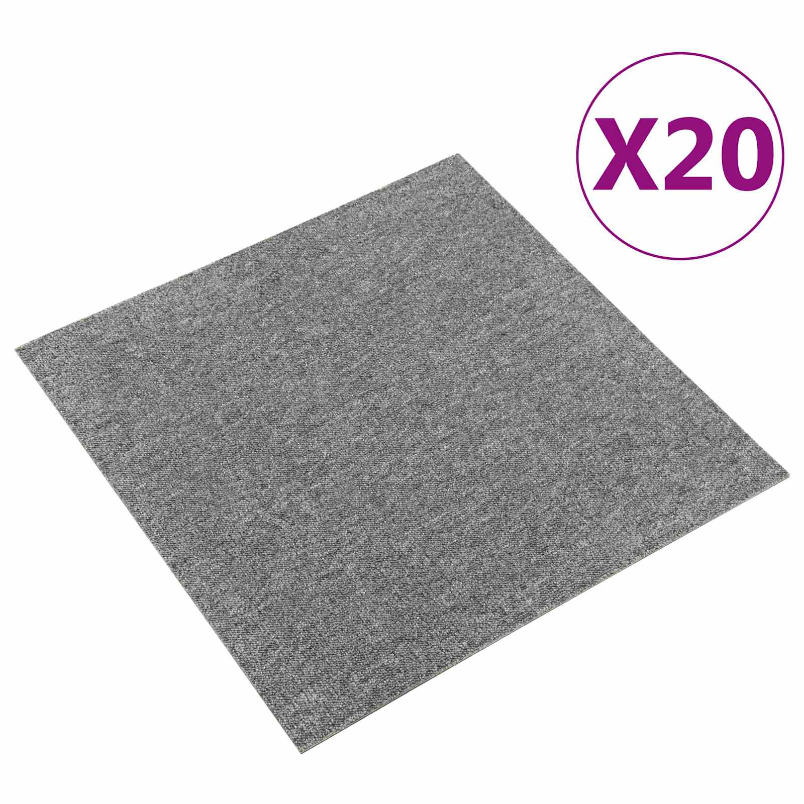 Tapijt 20 pcs Grijs 50 x 50 cm 100% Polypropyleen is nu te koop bij PeponiXL, paradijselijk wonen!