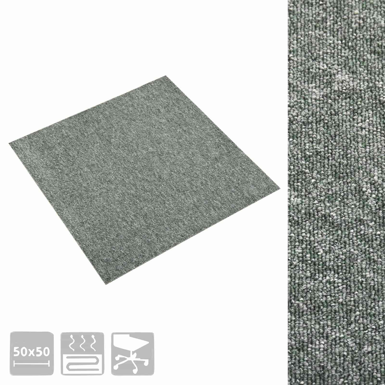 Tapijt 20 pcs Groen 50 x 50 cm 100% Polypropyleen is nu te koop bij PeponiXL, paradijselijk wonen!