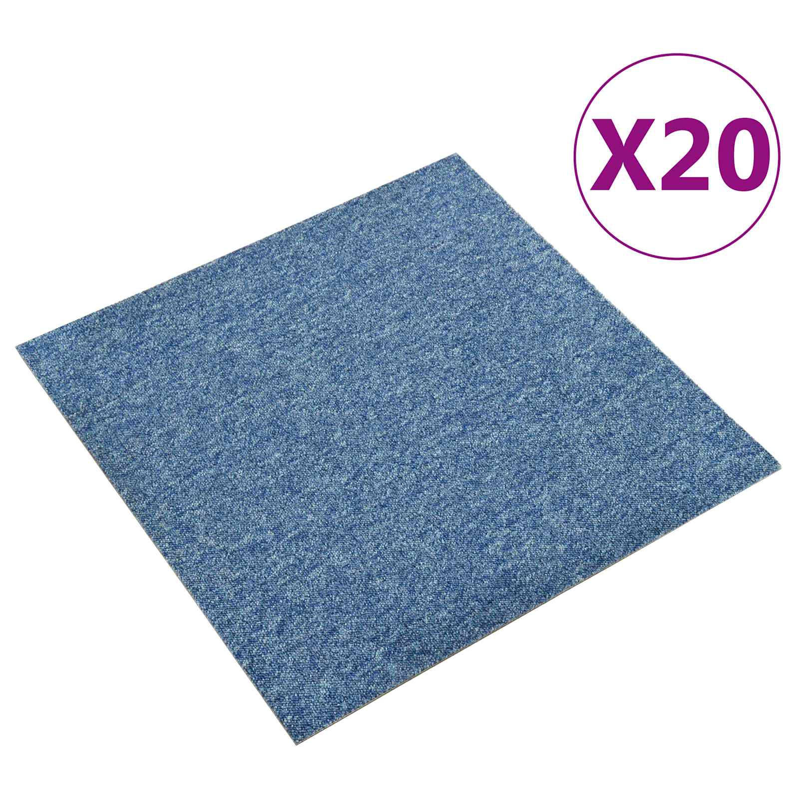Tapijt 20 pcs Blauw 50 x 50 cm 100% Polypropyleen is nu te koop bij PeponiXL, paradijselijk wonen!