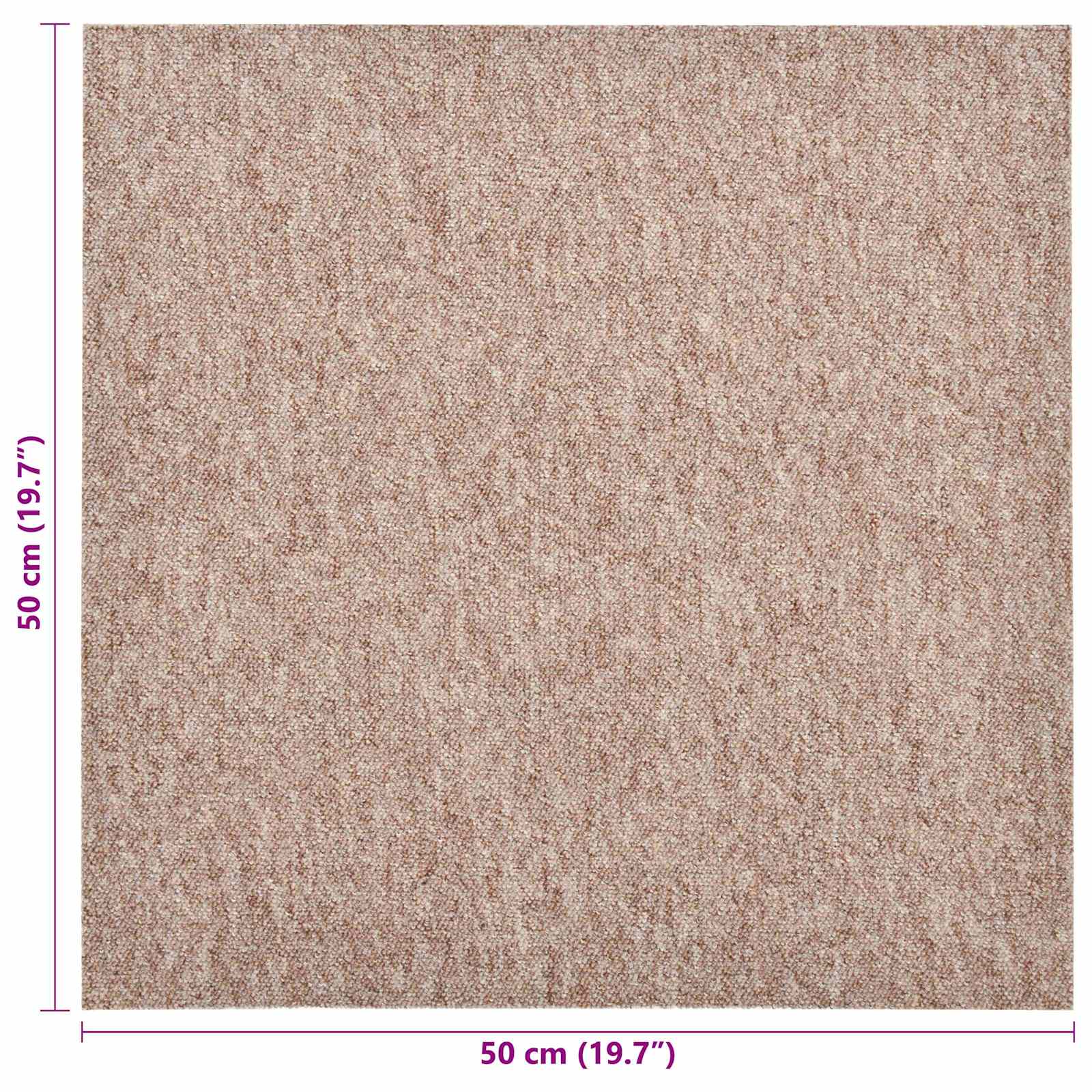 Tapijt 20 pcs Beige 50 x 50 cm 100% Polypropyleen is nu te koop bij PeponiXL, paradijselijk wonen!