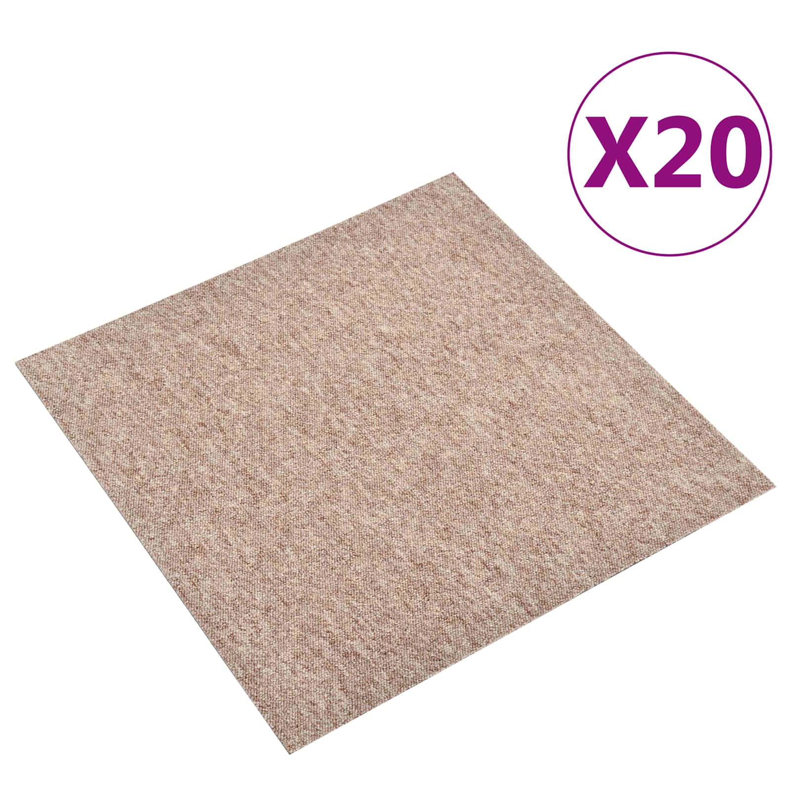 Tapijt 20 pcs Beige 50 x 50 cm 100% Polypropyleen is nu te koop bij PeponiXL, paradijselijk wonen!