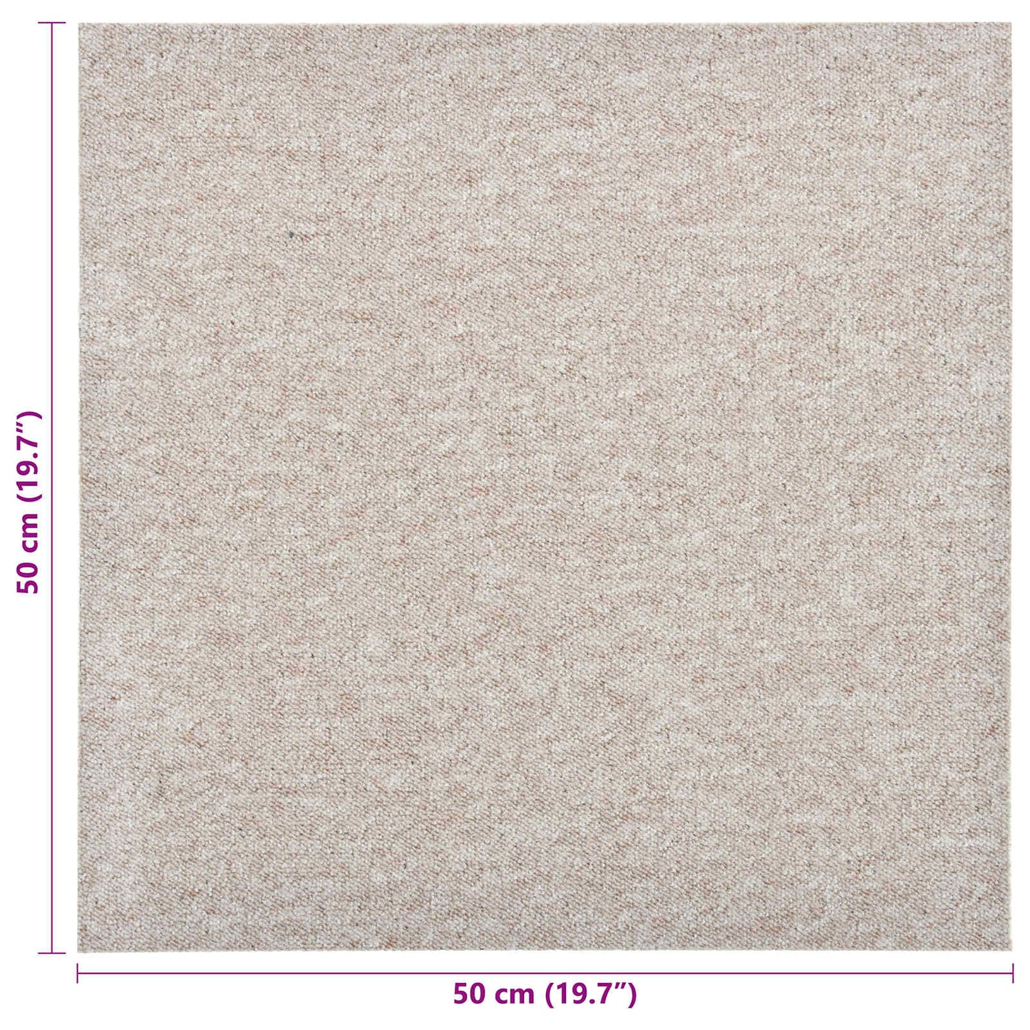 Tapijt 20 pcs Licht Beige 50 x 50 cm 100% Polypropyleen is nu te koop bij PeponiXL, paradijselijk wonen!