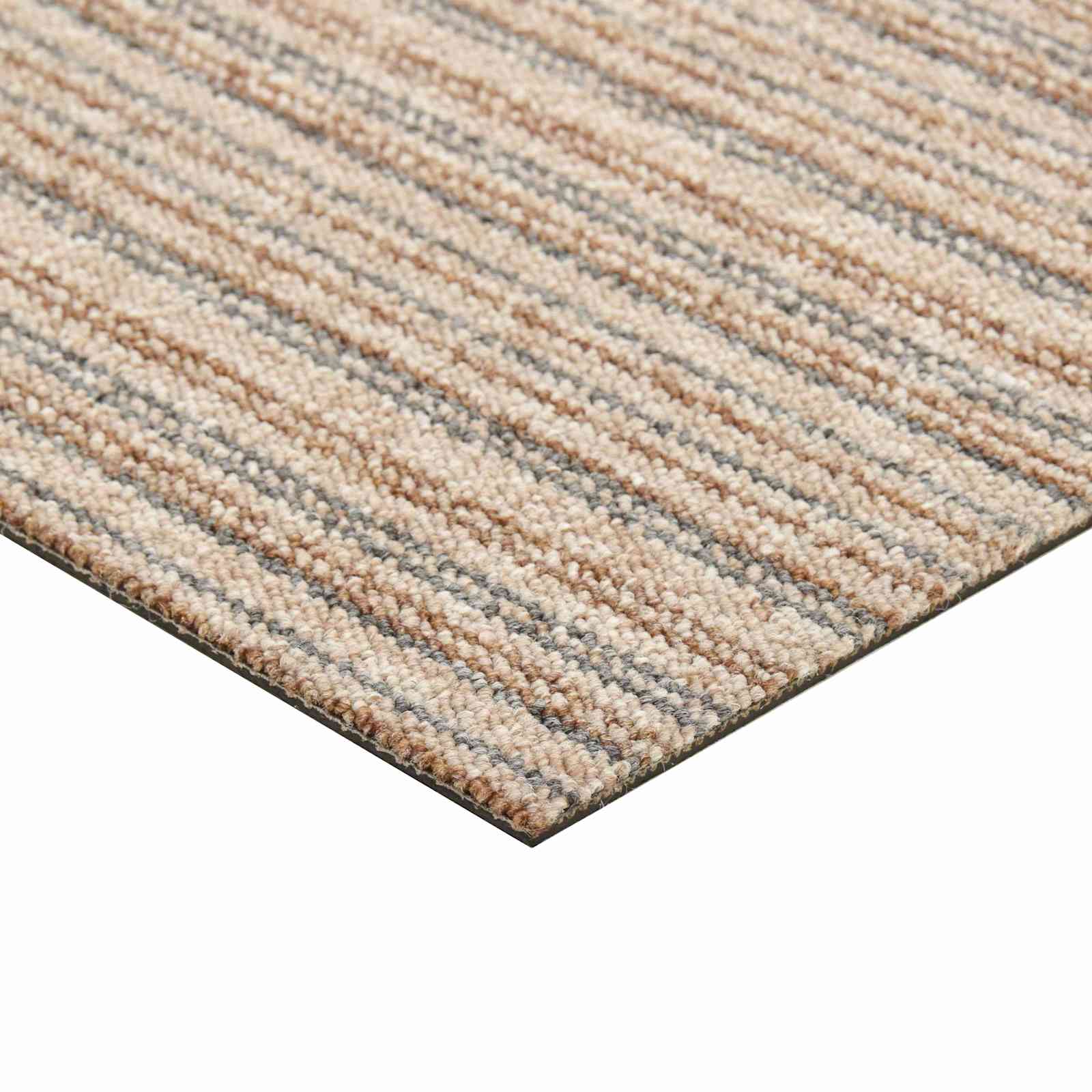 Tapijt 20 pcs Gestreept Beige 50 x 50 cm 100% Polypropyleen is nu te koop bij PeponiXL, paradijselijk wonen!