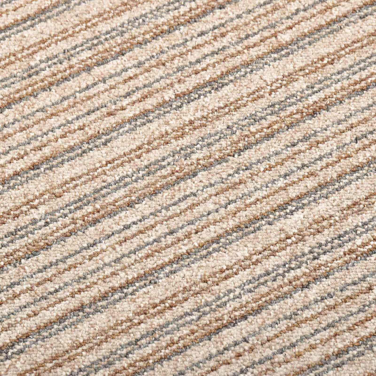 Tapijt 20 pcs Gestreept Beige 50 x 50 cm 100% Polypropyleen is nu te koop bij PeponiXL, paradijselijk wonen!