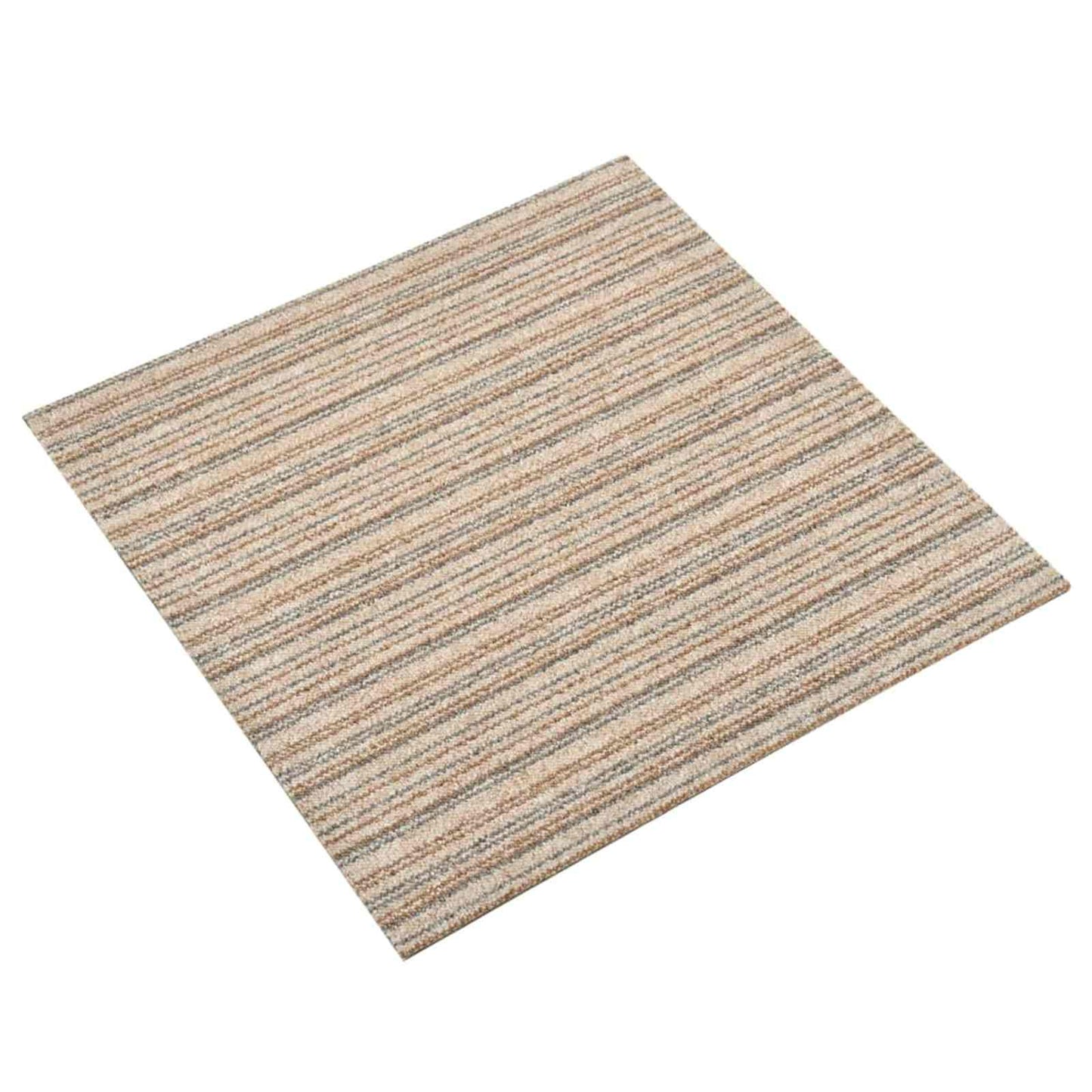 Tapijt 20 pcs Gestreept Beige 50 x 50 cm 100% Polypropyleen is nu te koop bij PeponiXL, paradijselijk wonen!