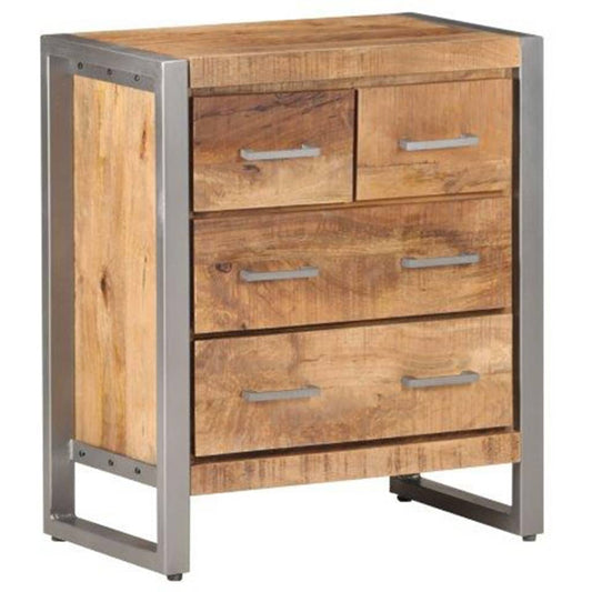 Dressoir 60x35x70 cm ruw mangohout is nu te koop bij PeponiXL, paradijselijk wonen!