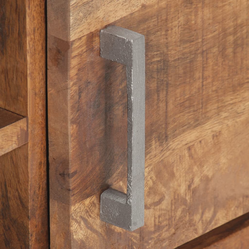 Tv-meubel 120x30x40 cm ruw mangohout is nu te koop bij PeponiXL, paradijselijk wonen!
