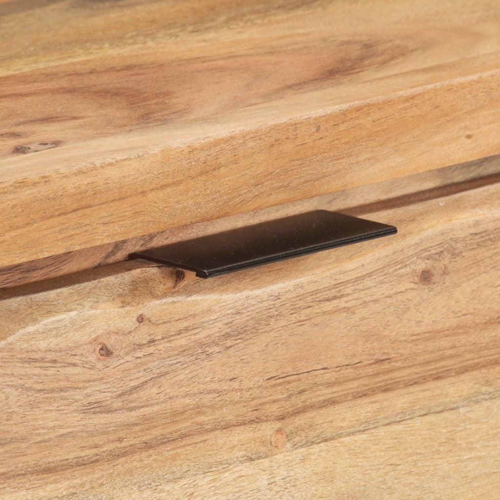 Wandtafel met natuurlijke rand 100x35x76 cm massief acaciahout is nu te koop bij PeponiXL, paradijselijk wonen!