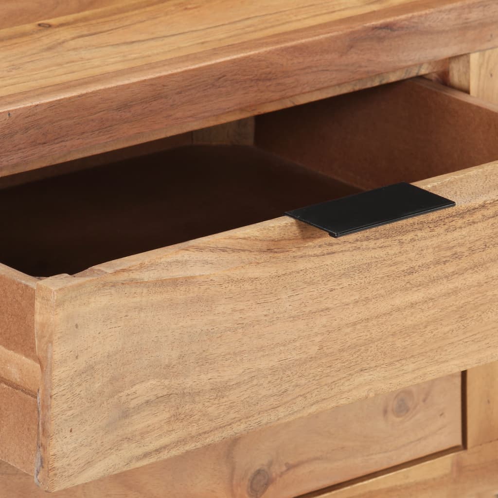 Bureau met natuurlijke randen 107x45x79 cm massief acaciahout is nu te koop bij PeponiXL, paradijselijk wonen!