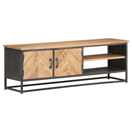 Tv-meubel 120x30x40 cm massief acaciahout is nu te koop bij PeponiXL, paradijselijk wonen!