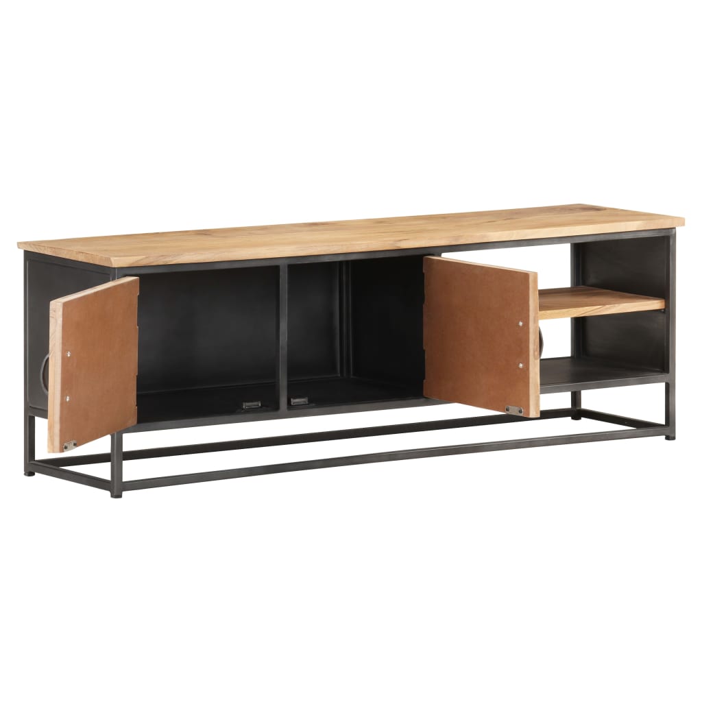 Tv-meubel 120x30x40 cm massief acaciahout is nu te koop bij PeponiXL, paradijselijk wonen!